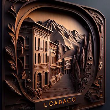 3D model Locarno in Switzerland (STL)